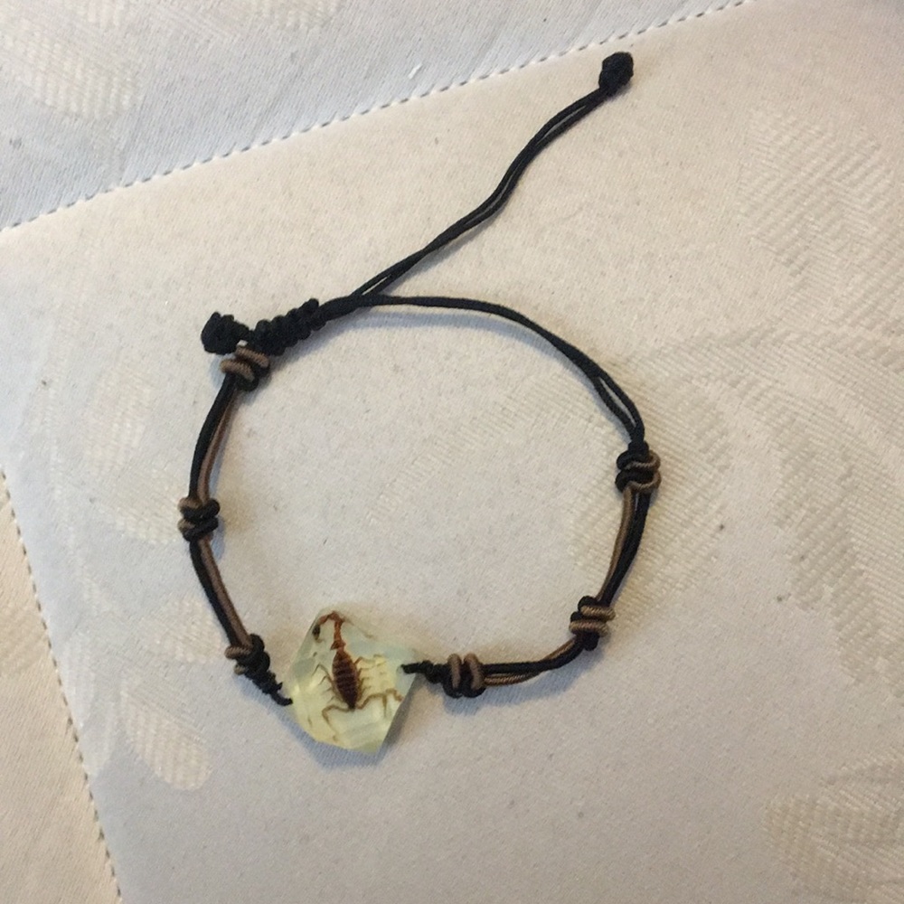 Bracelet with scorpion in it